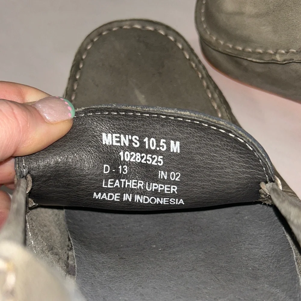 Sperry Men's Gray and Orange Loafers size 10.5‎